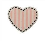 Striped Heart-- B1011