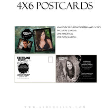 4x6 Marketing Post Card - Blue Latte Grunge1234