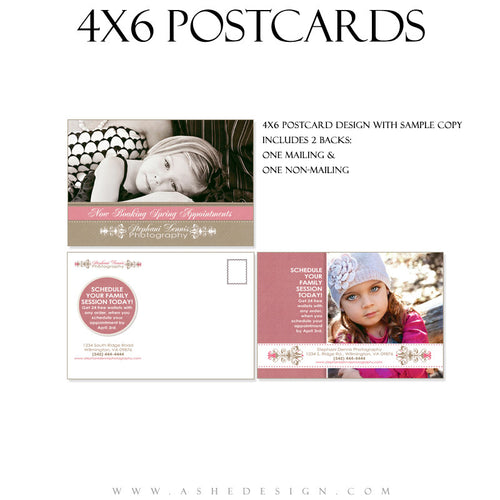 4x6 Marketing Post Card - Raspberry Cream