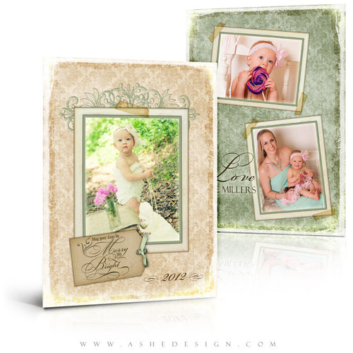 5x7 Flat Christmas Card - A Stitch In Time