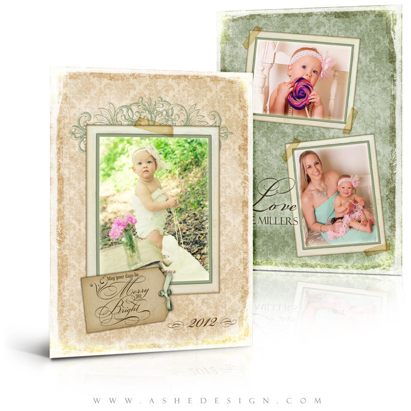 5x7 Flat Christmas Card - A Stitch In Time